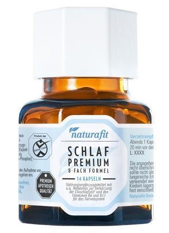 NATURAFIT Schlaf Premium 8-fach Formel Kapseln
